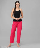 Multicolor printed cotton pyjama lounge pants for women & girls (pack of 2), soft fabric with elasticated waistband, ideal for sleepwear, nightwear, jogging, yoga