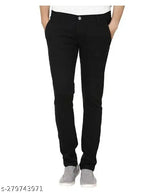 Comfortable black denim skinny fit jeans for men by MARKVIEW - Solid, size 26/28/30/32, made in India