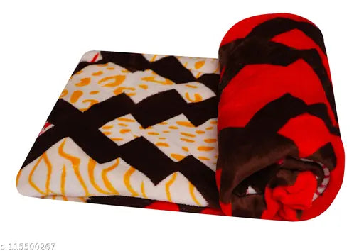 Velvet fur flannel AC double bed winter blanket, soft and luxurious microfibre quilt for year-round comfort