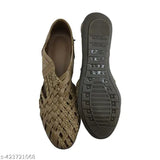 Synthetic jutt beige flat bellies for women daily wear slippers - Mesh, comfortable & cozy footwear for office or casual outings