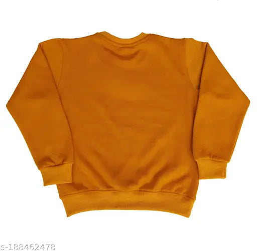Kids boys winter fleece sweatshirt vol 95, cotton long sleeves with printed design, ideal for cold weather clothing in sizes 3-4 years to 11-12 years. Made in India