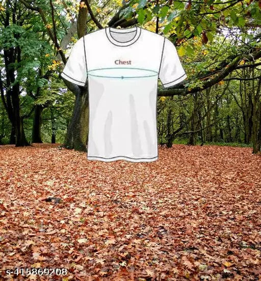 Classic polyester round neck t-shirt, under 199, stylish summer streetwear for men. Printed pattern, short sleeves. Made in India
