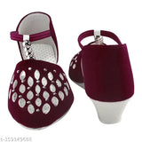 Suede slip-on ballerina flats, SPPIF Bellies for women, made in India" (102 characters)