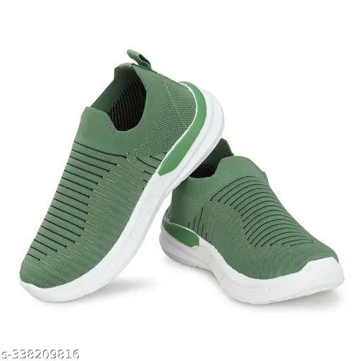 Stylish and lightweight memory foam kids sports shoes in mesh material. Breathable, adjustable, and slip-on design for comfortable regular wear. Ideal for boys, available in various sizes from 4.5-13 years old. Made in India
