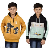 Woolen printed sweatshirt combo for boys, 2 pieces in fun patterns, quality product from India