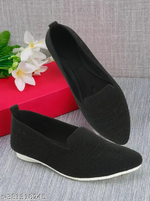 earth steps black mesh slip-on sneakers trendy, comfortable heels for women