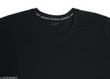 BlackOlive Antargo Men's 100% Cotton Round Neck Half Sleeve T-Shirts (Black, Olive), 160 GSM, Pack of 2