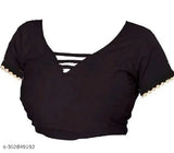 Black net saree with intricate embroidered work and unstitched dupion silk blouse pieces featuring all-over moti border design. Perfect for parties, functions, or special occasions. High-quality Indian craftsmanship