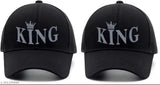 Stylish new rubber-printed king caps combo pack for men and boys - cotton baseball caps with colorful prints, two pack, made in India