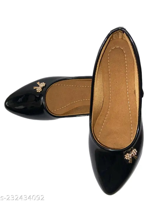 Embellished synthetic leather Riyashi Women Belly, lace-up design in sizes IND-3 to IND-7. Made in India