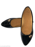 Embellished synthetic leather Riyashi Women Belly, lace-up design in sizes IND-3 to IND-7. Made in India