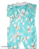 Wool printed net newborn baby winter dress set, long sleeves for both boy and girl