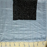 Striped sequin velvet blouse with Georgette tassels saree, Indian free size