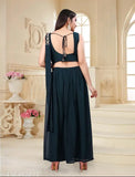 Stylish Indian-Western Georgette Kurta and Palazzo Set with Sequin Embroidery - Versatile ready-to-wear outfit for all occasions. Available in various sizes