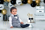 Cotton blend solid & checked R SA1 clothing set for kids, Indian exclusive party wear
