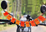 Multicolor Shree Ram prayer flag, high-quality velvet, for Car/Home/Bike decor, Made in India