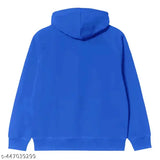 Multi-colored cotton blend hoodie for boys winterwear, print pattern, suitable for 3-4 years (chest size 27 in), India origin