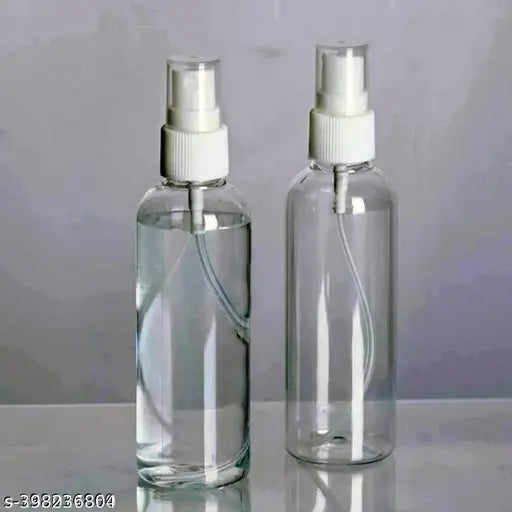 Multicolor leak-proof water spray bottles (pack of 2, 100ml), BIS/ISI certified for household use