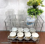 Stainless steel spice rack, pack of 1, 10cmx8cmx24cm for Indian kitchen