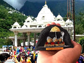 Small, poly resin Vaishno Devi figurine by SCULPTO MANIA. Authentic Indian God Idol
