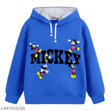 Multi-colored cotton blend KUCHIPOO boys' winter hoodie, long sleeves with printed net pattern for 3-4 years (chest size: 27 inches)