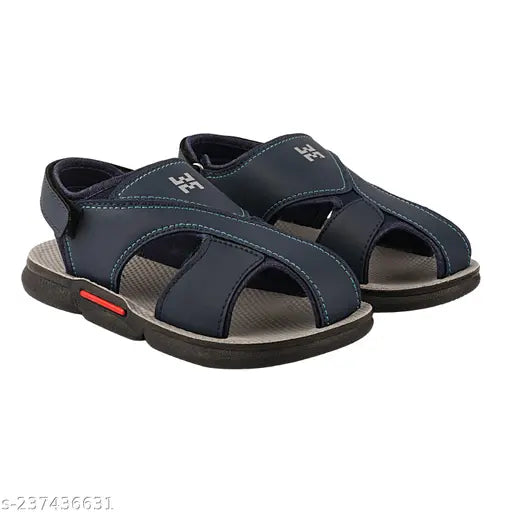 MAYBACH_BLUE Pu sole, TPR Velcro boys' floaters - durable, comfortable, fashionable outdoor sandals