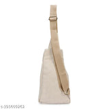 Hemp sling bag for traveling & casual outings, textured net crossbody bag for men & women both. Free size (18x8x19 inches), very soft material with 2 compartments & adjustable strap (58 cm). Ideal gifting bag from India