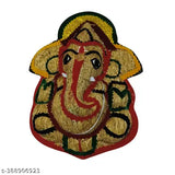 Wooden Ganesh idol (Vettiver, Lavancha), 9 inches tall. Traditional Indian statue