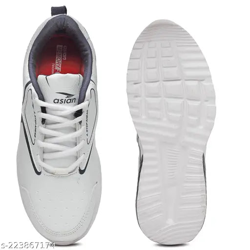 Lightweight synthetic lace-up running shoes for boys, ideal for sport activities, from Asian brand Vayu14