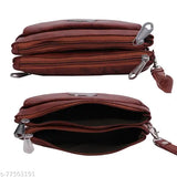 Genuine leather hand clutch bag, smartphone holder, size L 7 x H 4 inch, Bombay sheep leather - stylish and premium-looking accessory for ladies and girls