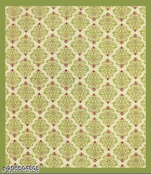 Pure cotton double bedsheet with hand-printed Jaipuri design, Queen Size in 160 TC, includes 2 pillow covers