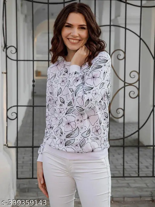 Women's printed lycra oversize loose fit round neck t-shirt with hoodie, suitable for cool streetwear. Ideal for casual wear and versatile style in both summer and light winter seasons. Made in India