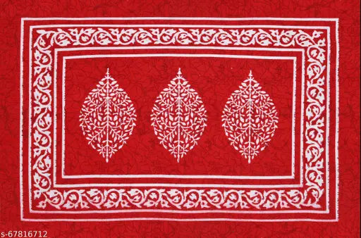 Premium floral printed cotton single bedsheet with pillow cover, 150x220cm, ideal for summer, 120 thread count. Made in India