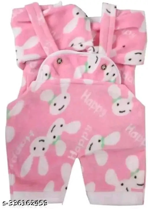 Woolen winter wear set for babies, featuring trendy prints and short sleeves (0-3 months), made in India