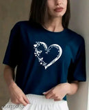 Cotton blend women's t-shirt, comfy and elegant. S, M, L, XL sizes available