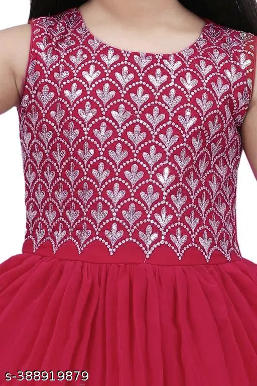 Georgette and acrylic girls sharara set, traditional Indian ethnic wear for festivals and weddings