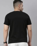 Anime printed polyester short sleeves striped t-shirt, durable and soft cotton fabric, quality finish, India origin