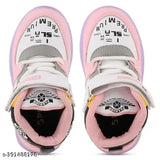 Redburg kids LED light shoes, synthetic casual walking/running shoe for boys and girls, latest design (LTP01), Velcro fastening, ideal for 18-24 months, solid net pattern, India origin