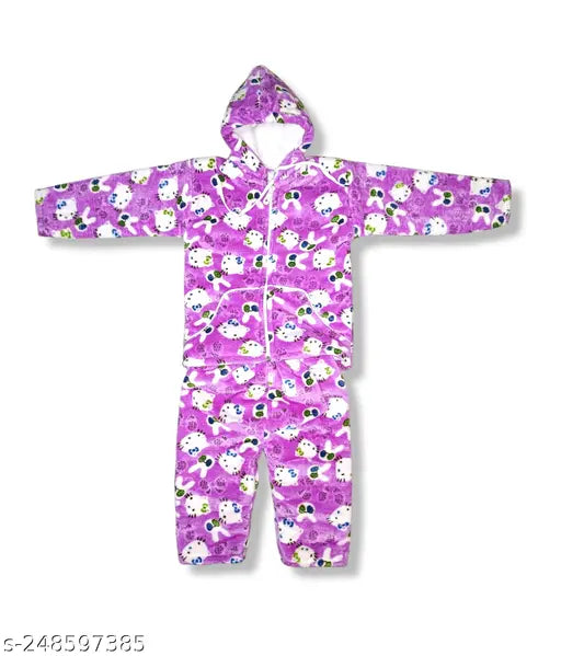 Woolen printed net combo pack: Baby hoodie sets for boys and girls, top quality Indian sweater for winter protection