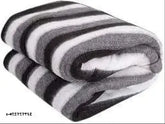 Richlinen striped wool blanket, warm and soft for travel or gifting in AC rooms, ideal for donation or hotel use