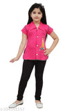 High-quality cotton blend baby girl's printed dress with short sleeves, perfect fit and easy washability. Indian casual wear frock for 5-6, 6-7, 7-8 years old