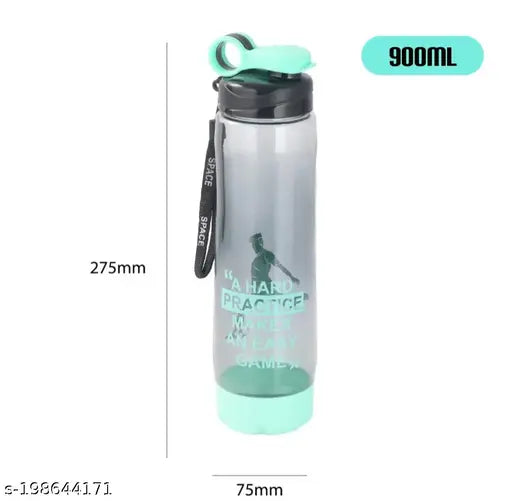 Green BPA-free sports water bottle for gym, school, or kids - Space Sports Aqua fit 900ml