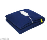 Navy Blue Fleece Electric Blanket, Lerv's Collection, ideal for heavy winter use, size: Single (60x30 inches)