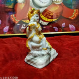 Handcrafted 4-inch Lord Krishna Idol, Mor Krishna Statue with Flute, Indian art for home or office decor