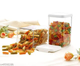 Blue and white airtight plastic dry fruit jar combo box, 1100 ml capacity, BPA-free, stackable for space savings, made in India