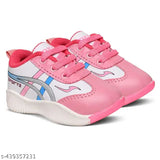 Blue synthetic shoe with mesh applique, colorblocked design, ideal for unisex casual looks. Comfortable and budget-friendly footwear for kids aged 21 months to 4 years. Made in India