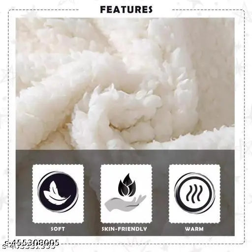 Soft fur flannel newborn baby blanket, hooded swaddle wrapper (0-6 months), designed for warmth & charm, made from India