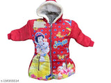 Wool printed net jackets for kids, featuring long sleeves and sizes from 2-3 years to 7-8 years