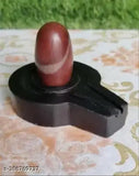 Brown marble Narmadeshwar Shivling, original for home Puja