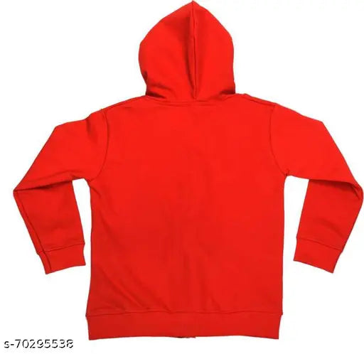 Red cotton full sleeve printed baby sweatshirt, trendy tots design for boys and girls on display